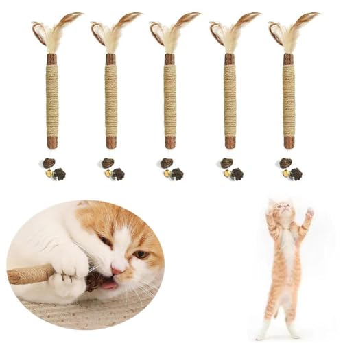 XDGJTBFMY Katzenspielzeug, Katzenkaustäbchen, Katzenkauspielzeug für Zahnpflege, Katzenkaustäbchen zur Zahnreinigung, Kätzchen-Spielzeug für Indoor-Katzen, Zahnspielzeug für Kätzchen-Zahnreinigung (5 XDGJTBFMY Katzenspielzeug, Katzenkaustäbchen, Katzenkauspielzeug für Zahnpflege, Katzenkaustäbchen zur Zahnreinigung, Kätzchen-Spielzeug für Indoor-Katzen, Zahnspielzeug für Kätzchen-Zahnreinigung (5 von XDGJTBFMY