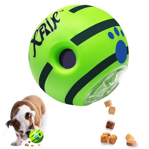 XFRJK Hunde-Leckerliball-Spender, 8,8 cm, Wackelball für Hunde, lustiger Sound, Puzzle-Ball von XFRJK