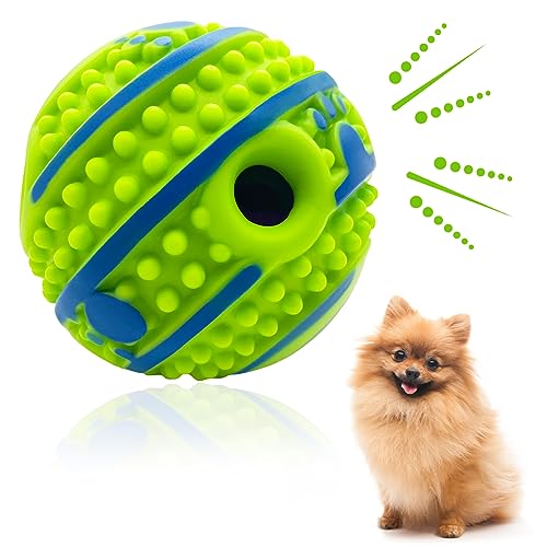 XFRJK Wackelball mit Stachelmotiv, 7 cm, für kleine Hunde, interaktiver Ball, quietschend, lustiger Kichern, zieht Aufmerksamkeit auf sich, wenn Sie schütteln, selbstspielendes Spielzeug für Training, von XFRJK
