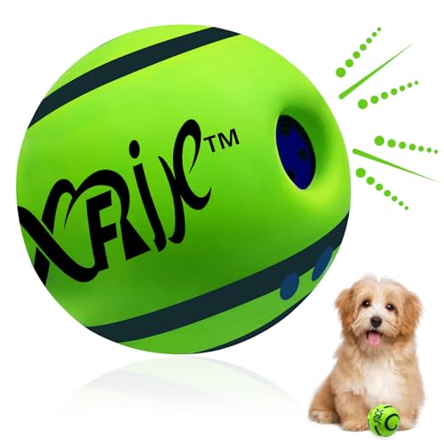 XFRJK Wobble Dog Kicherball für Hunde, 7 cm, intertaktives Hundespielzeug, Ball, Kichern, Sound für Hundetraining, selbstspielender Spielzeugball für kleine Hunde, Geschenk von XFRJK