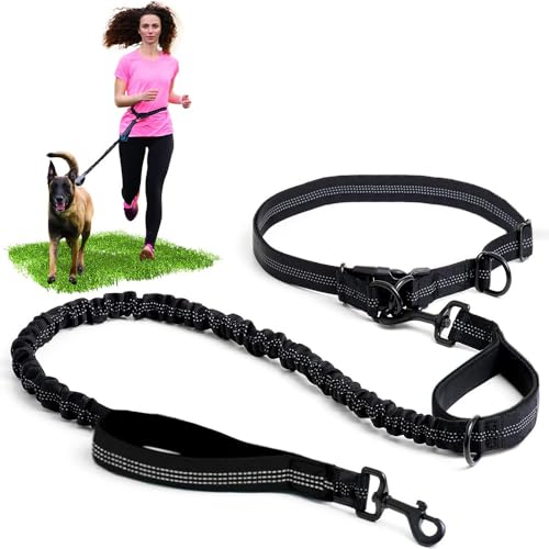 XFSRG Freihandleine Hund mit Bauchgurt Hochwertige Joggingleine für Hunde Laufleine für Aktive Spaziergänge und Joggen Reflektierende Sicherheitsleine für Große und Kleine Hunde XFSRG Freihandleine Hund mit Bauchgurt Hochwertige Joggingleine für Hunde Laufleine für Aktive Spaziergänge und Joggen Reflektierende Sicherheitsleine für Große und Kleine Hunde von XFSRG