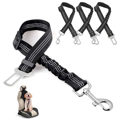 XFSRG Hundegeschirr Sicherheitsgeschirr Hund Reflektierend Verstellbar Elastisch Leine Hund Autositz von XFSRG