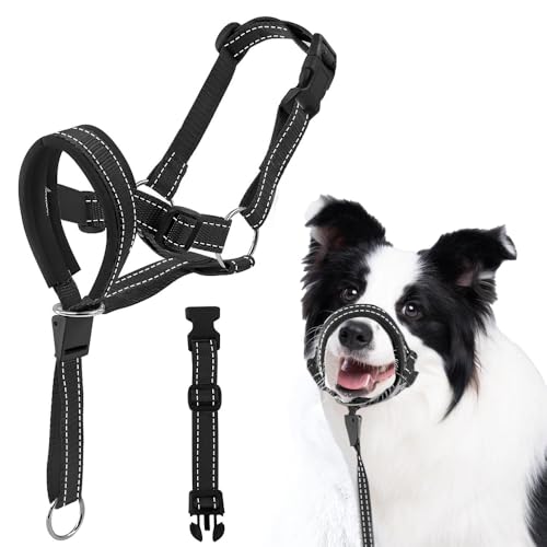 XFSRG Hundehalfter Maulkorb Hunde Einfache Anpassung Leicht Giftköderschutz für Hunde Hundemundschutz Training Halter verhindert Bellen Beißen und Kauen (XL) von XFSRG
