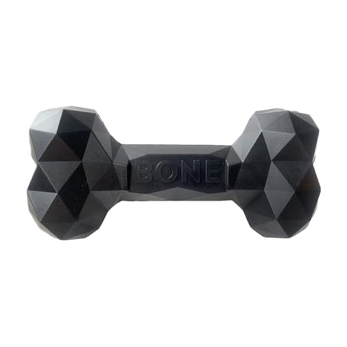 XFSRG Kauspielzeug für Hunde Rosa Kauknochen Hund Welpenspielzeug Robust Hundezubehör für Welpen (Schwarz) von XFSRG