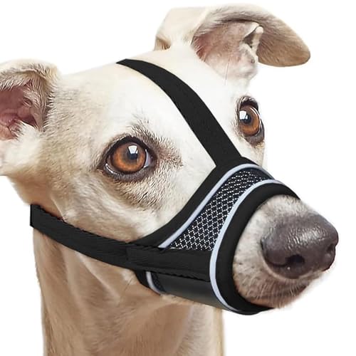 XFSRG Maulkörbe für Hunde Reflektierend Atmungsaktiv Mesh Material Verstellbare Riemen Maulkorb Mittlere Hunde Erziehungshilfen für (S) von XFSRG