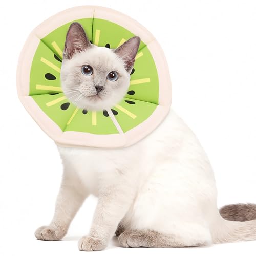 XFSRG Obstmotiv Halskrause Katze Einstellbar Weich und Bequem Halsband Katze Wasserdicht Pet Protector Verhindert das Lecken für die Postoperative Genesung XFSRG Obstmotiv Halskrause Katze Einstellbar Weich und Bequem Halsband Katze Wasserdicht Pet Protector Verhindert das Lecken für die Postoperative Genesung von XFSRG