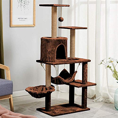 Katzenbaum Katzenturm Katzenklettergerüst Erhöhen Sie das Katzenklettergerüst mit Hängematte Luxuriöses Katzennest mit Sisal Bold Katzenkratzbaum Haltebrett Flanell-Kratzbaum Kätzchen g ( Katzenbaum Katzenturm Katzenklettergerüst Erhöhen Sie das Katzenklettergerüst mit Hängematte Luxuriöses Katzennest mit Sisal Bold Katzenkratzbaum Haltebrett Flanell-Kratzbaum Kätzchen g ( von XFZJCHAP