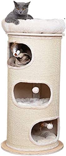 Katzenklettergerüst, Katzenklettergerüst, Katzenhaus, zylindrischer Katzenbaumturm, Komfortables Haustier-Aktivitätszentrum, Vier-Jahreszeiten-Universal-Haustierbettwäsche (Farbe: Braun, Größe: Katzenklettergerüst, Katzenklettergerüst, Katzenhaus, zylindrischer Katzenbaumturm, Komfortables Haustier-Aktivitätszentrum, Vier-Jahreszeiten-Universal-Haustierbettwäsche (Farbe: Braun, Größe: von XFZJCHAP