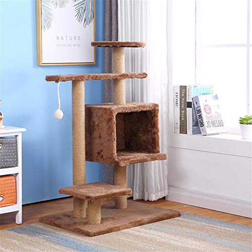 Kratzbaum Condo Mehrschichtiges Katzenklettergerüst Natürliches Hanfseil Kratzbaum Katzenspielplatz Robustes Katzenklettergerüst g Kratzbaum Condo Mehrschichtiges Katzenklettergerüst Natürliches Hanfseil Kratzbaum Katzenspielplatz Robustes Katzenklettergerüst g von XFZJCHAP