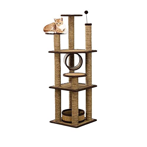 Kratzbaumturm Four Seasons Universal Cat Climbing Frame Haustiertürkätzchen-Aktivitätsturm Modernes Türaktivitätszentrum Hängebrücke Leiter Kratzbaumturm Four Seasons Universal Cat Climbing Frame Haustiertürkätzchen-Aktivitätsturm Modernes Türaktivitätszentrum Hängebrücke Leiter von XFZJCHAP