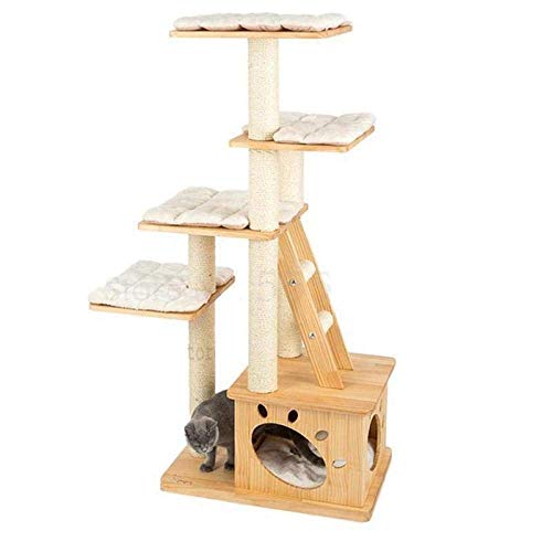 Massivholz Katzenklettergerüst Katzennest Katzenbaum Kiefer Katzenklettergerüst großes Luxus-Katzenhaus g Massivholz Katzenklettergerüst Katzennest Katzenbaum Kiefer Katzenklettergerüst großes Luxus-Katzenhaus g von XFZJCHAP