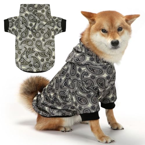 XGDMEIL Hunde-Kapuzenpullover für kleine, mittelgroße und große Hunde, warmer Hundemantel für kaltes Wetter, Schwarz, Größe M XGDMEIL Hunde-Kapuzenpullover für kleine, mittelgroße und große Hunde, warmer Hundemantel für kaltes Wetter, Schwarz, Größe M von XGDMEIL