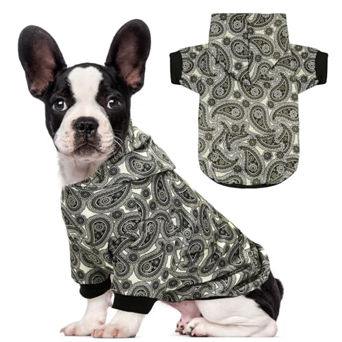 XGDMEIL Hunde-Kapuzenpullover für kleine, mittelgroße und große Hunde, warmer Hundemantel für kaltes Wetter, Schwarz, Größe S XGDMEIL Hunde-Kapuzenpullover für kleine, mittelgroße und große Hunde, warmer Hundemantel für kaltes Wetter, Schwarz, Größe S von XGDMEIL