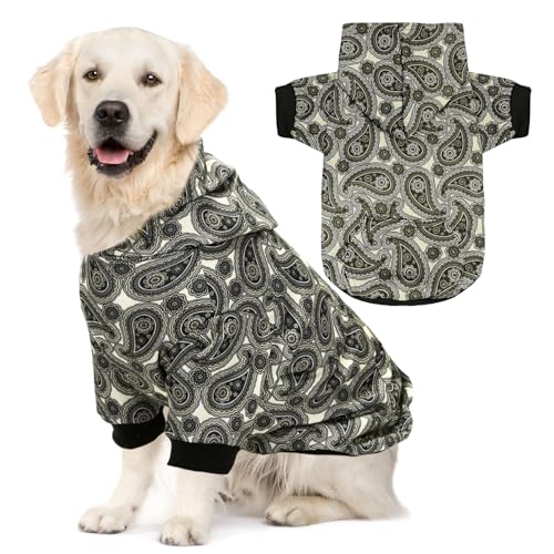 XGDMEIL Hunde-Kapuzenpullover für kleine, mittelgroße und große Hunde, warmer Hundemantel für kaltes Wetter, Schwarz, Größe XXL XGDMEIL Hunde-Kapuzenpullover für kleine, mittelgroße und große Hunde, warmer Hundemantel für kaltes Wetter, Schwarz, Größe XXL von XGDMEIL