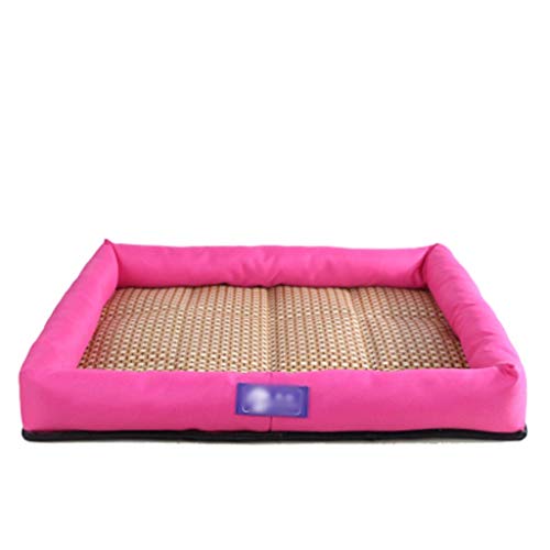 Bambus-Bettmatte für den Sommer, Hundehütte, bissfeste Hundematte, kleine, mittelgroße und große Hunde, Katzenstreu, Sommersaison, kühles Nest, Nest, Haustierbedarf, Vier Farben. H Bambus-Bettmatte für den Sommer, Hundehütte, bissfeste Hundematte, kleine, mittelgroße und große Hunde, Katzenstreu, Sommersaison, kühles Nest, Nest, Haustierbedarf, Vier Farben. H von XGFXGF