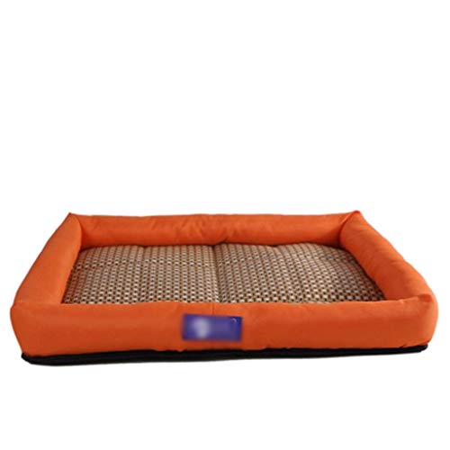 Bambus-Bettmatte für den Sommer, Hundehütte, bissfeste Hundematte, kleine, mittelgroße und große Hunde, Katzenstreu, Sommersaison, kühles Nest, Nest, Haustierbedarf, Vier Farben. H Bambus-Bettmatte für den Sommer, Hundehütte, bissfeste Hundematte, kleine, mittelgroße und große Hunde, Katzenstreu, Sommersaison, kühles Nest, Nest, Haustierbedarf, Vier Farben. H von XGFXGF