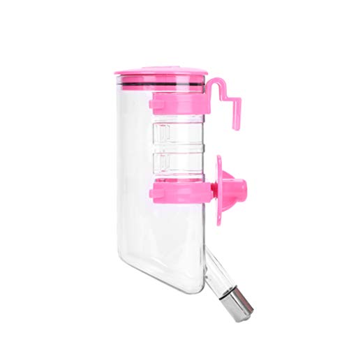 XGOPTS 350/500ml Käfigtränke Hunde Katze Kaninchen-Trinker Hängend Trinkflasche für Haustiere Wasserspender Klassisch Hängend Meerschweinchen Trinkflasche Hamster Kleintier Rollerball-Trinker Zuhause von XGOPTS