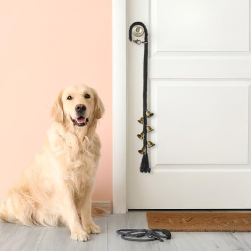 XGOPTS Hundeklingel Katzenklingel Hund Haustier Türklingel Verstellbare Hundetraining Glocke 77 cm Interaktion Glocke Trainingsglocke für Töpfchen Training von XGOPTS