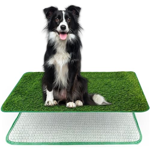 Kunstrasen für Hunde, 46 × 71 cm, Hundegras, Urinal-Pad für drinnen und draußen von XHNKEG