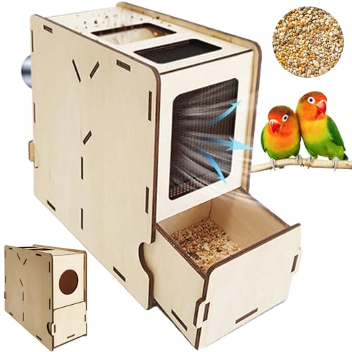 Elektrische Kornreiniger, Holzkornblasmaschine für Vögel, Schubladen-Kollektion, mundgeblasenes Vogelfutter zum Blasen von Hirsemuscheln verschiedene Bohnen Elektrische Kornreiniger, Holzkornblasmaschine für Vögel, Schubladen-Kollektion, mundgeblasenes Vogelfutter zum Blasen von Hirsemuscheln verschiedene Bohnen von XHSMYXGS
