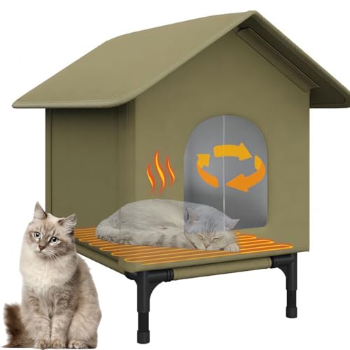 XHSMYXGS Beheiztes Katzenhaus für den Außenbereich, sehr hohe Basis, isoliert, für den Außenbereich, isoliert, wetterfest, für den Winter, Scheune, Veranda XHSMYXGS Beheiztes Katzenhaus für den Außenbereich, sehr hohe Basis, isoliert, für den Außenbereich, isoliert, wetterfest, für den Winter, Scheune, Veranda von XHSMYXGS