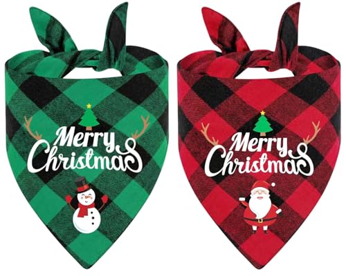 Hundehalstuch Weihnachten, Halstuch Hund Weihnachten, Weihnachtshalstuch Hund, 2 Stück Weihnachtshund Bandanas, Weihnachtsmann Und Schneemännern, Hundetypen Für Alle Hundetypen Hundehalstuch Weihnachten, Halstuch Hund Weihnachten, Weihnachtshalstuch Hund, 2 Stück Weihnachtshund Bandanas, Weihnachtsmann Und Schneemännern, Hundetypen Für Alle Hundetypen von XIABYAYU