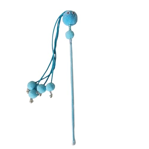 XIAHIOPT Lustiges Kätzchen-Katzen-Teaser, interaktives Spielzeug mit Quasten und kleinen Glocken, Spielzeug für Haustierkatzen, die Jagd spielen, Spielzeug Teaser Stick für Hunde Teaser Stick für XIAHIOPT Lustiges Kätzchen-Katzen-Teaser, interaktives Spielzeug mit Quasten und kleinen Glocken, Spielzeug für Haustierkatzen, die Jagd spielen, Spielzeug Teaser Stick für Hunde Teaser Stick für von XIAHIOPT