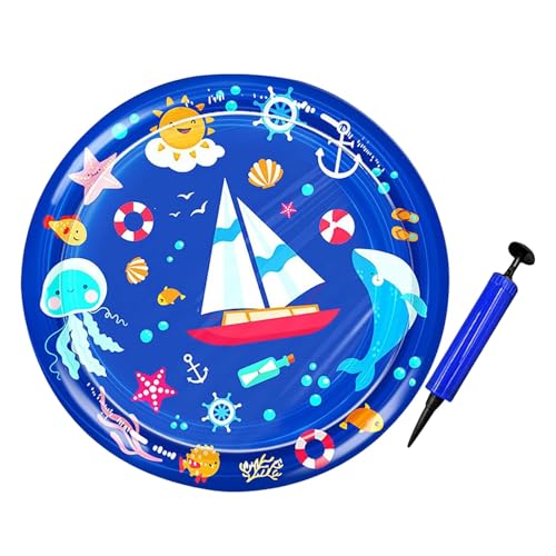 XIANUOJI Aufblasbare Sensorische Wassermatte für Haustier ünd Baby Summer Wasserspielmatte Wasserbett Kühlmatte für Hund ünd Katze (Purple, One Size) von XIANUOJI