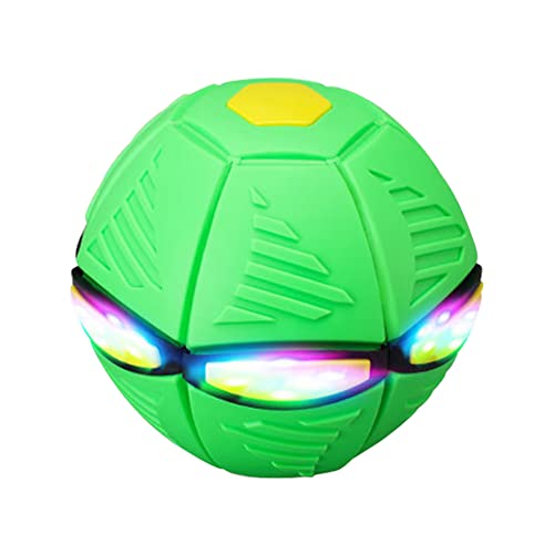 XIANXIAN Haustier Spielzeug Fliegende Untertasse Ball Frisbee Ball Hundespielzeug Flying Saucer Ball Untertasse Ball Fliegender Ball Frisbee Saucer Ball for Pet und Katzen Kinder Spielzeug von XIANXIAN