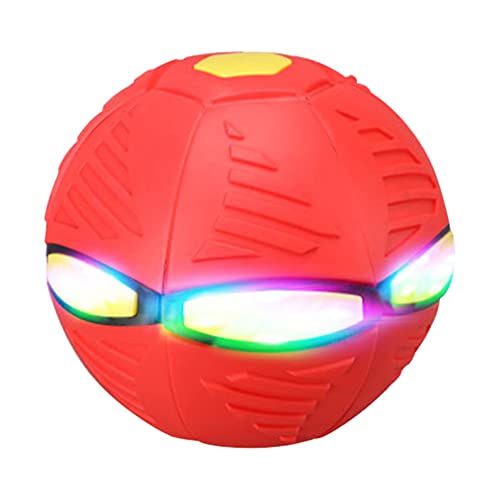 XIANXIAN Haustier Spielzeug Fliegende Untertasse Ball Frisbee Ball Hundespielzeug Flying Saucer Ball Untertasse Ball Fliegender Ball Frisbee Saucer Ball for Pet und Katzen Kinder Spielzeug von XIANXIAN