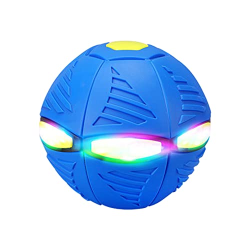 XIANXIAN Haustier Spielzeug Fliegende Untertasse Ball Frisbee Ball Hundespielzeug Flying Saucer Ball Untertasse Ball Fliegender Ball Frisbee Saucer Ball for Pet und Katzen Kinder Spielzeug von XIANXIAN