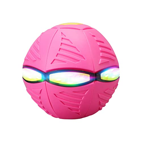 XIANXIAN Haustier Spielzeug Fliegende Untertasse Ball Frisbee Ball Hundespielzeug Flying Saucer Ball Untertasse Ball Fliegender Ball Frisbee Saucer Ball for Pet und Katzen Kinder Spielzeug von XIANXIAN