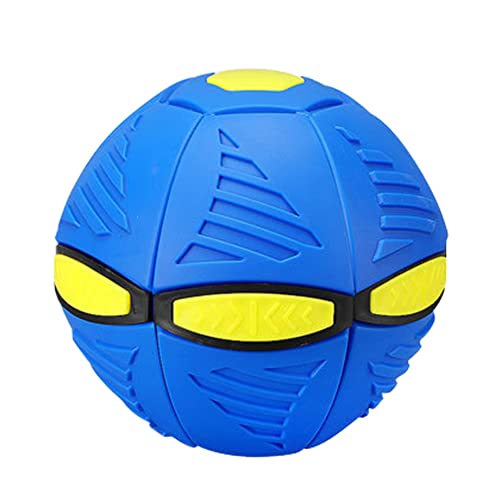 XIANXIAN Haustier Spielzeug Fliegende Untertasse Ball Frisbee Ball Hundespielzeug Flying Saucer Ball Untertasse Ball Fliegender Ball Frisbee Saucer Ball for Pet und Katzen Kinder Spielzeug von XIANXIAN