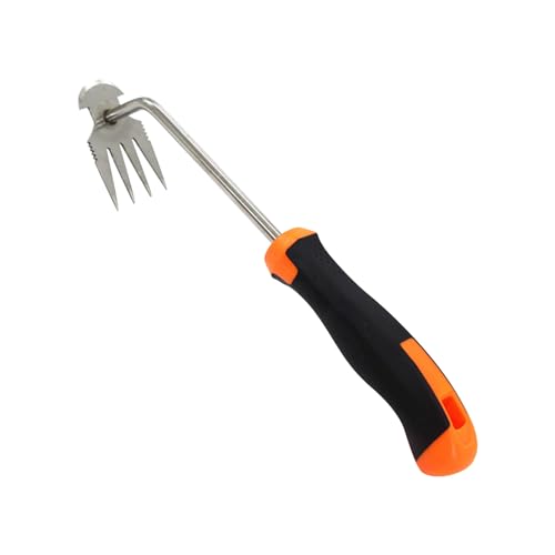 XIAOPINPI Gartenarbeit Hand Unkrautstecher, Unkraut Entferner Gerät, Unkrautjäter, Rasenkantenstecher, Fugenkratzer Mit Stiel, Fugenreiniger Unkraut, Edelstahl Unkrautstecher Gartengeräte (B-35CM) von XIAOPINPI