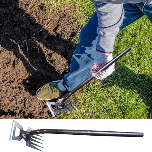 XIAOPINPI Unkrautjäter - Unkraut Entferner Gerät, Gartenarbeit Hand Unkrautstecher, Weed Buster Reinigungsschaufel, Fugenreiniger Unkraut, Unkraut Abzieher Werkzeug Unkrautstecher Edelstahl (C-40CM) von XIAOPINPI