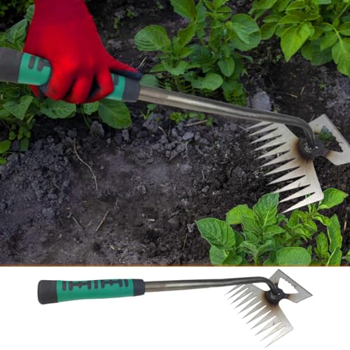 XIAOPINPI Unkrautjäter - Unkraut Entferner Gerät, Gartenarbeit Hand Unkrautstecher, Weed Buster Reinigungsschaufel, Fugenreiniger Unkraut, Unkraut Abzieher Werkzeug Unkrautstecher Edelstahl (F-36CM) von XIAOPINPI