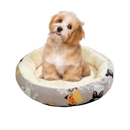 XIAOXIAOYU Kleines Katzenbett,Kleines rundes Hundebett | Bequemes Kätzchenbett | Weiches, rundes, gemütliches Haustierbett für Katzen und kleine Hunde, rundes Hunde- und Innennest aus XIAOXIAOYU Kleines Katzenbett,Kleines rundes Hundebett | Bequemes Kätzchenbett | Weiches, rundes, gemütliches Haustierbett für Katzen und kleine Hunde, rundes Hunde- und Innennest aus von XIAOXIAOYU