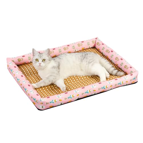 XIAOXIAOYU Kühlmatte Für Katzen | Atmungsaktive Kühlmatte Für Katzen Und Kleintiere - Tragbare Waschbare Hundedecke Mit Abriebfestem Material Für Innen, Außen & Auto von XIAOXIAOYU
