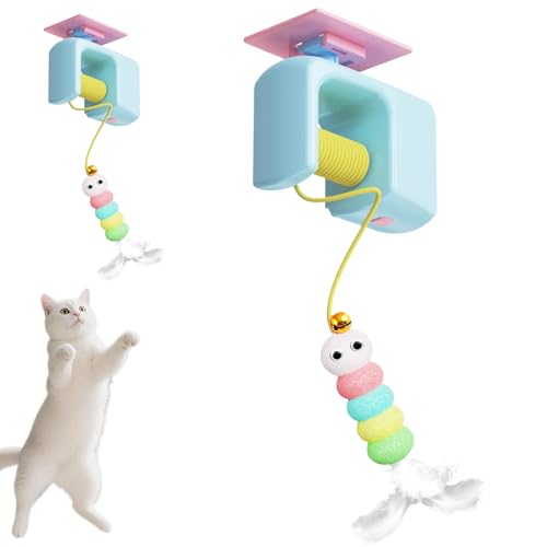 XIAOXIAOYU Tür Katzenangel - Interaktives Elektrisches Katzenspielzeug Mit Selbstklebend - Spaßiges Stabiles Trainingszubehör für Jagdübungen für Innen- und Außenbereich, Zuhause, Balkon XIAOXIAOYU Tür Katzenangel - Interaktives Elektrisches Katzenspielzeug Mit Selbstklebend - Spaßiges Stabiles Trainingszubehör für Jagdübungen für Innen- und Außenbereich, Zuhause, Balkon von XIAOXIAOYU
