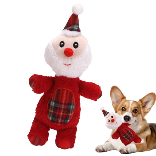 XIAOXIAOYU Weihnachts-Plüschspielzeug für Hunde, Hundetrainingsspielzeug, interaktives Hundespielzeug, niedliches Cartoon-Hundespielzeug, quietschendes Spielzeug für kleine, mittelgroße und große XIAOXIAOYU Weihnachts-Plüschspielzeug für Hunde, Hundetrainingsspielzeug, interaktives Hundespielzeug, niedliches Cartoon-Hundespielzeug, quietschendes Spielzeug für kleine, mittelgroße und große von XIAOXIAOYU