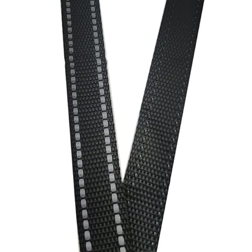 5 Meter 25 mm Polyester-Gurtband mit reflektierendem Streifen, Rucksackgurt, DIY-Handwerk, Haustierhalsband, Leine, Zubehör von XIAOXIN