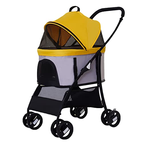 Haustier-Reiseträger, Hunde-Kinderwagen, Kinderwagen for kleine und mittelgroße Hunde, Haustier-Hundekatzen-Kinderwagen, Outdoor-Buggy, 4-Rad-Haustier-Kinderwagen, abnehmbare Hundewagen, Kinderwagen f Haustier-Reiseträger, Hunde-Kinderwagen, Kinderwagen for kleine und mittelgroße Hunde, Haustier-Hundekatzen-Kinderwagen, Outdoor-Buggy, 4-Rad-Haustier-Kinderwagen, abnehmbare Hundewagen, Kinderwagen f von XIAOYIWIN