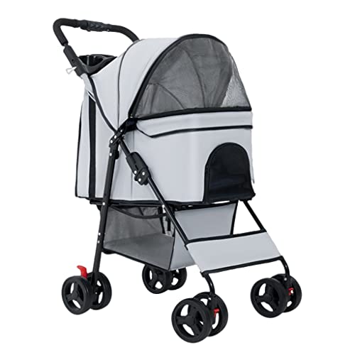Hunde-Kinderwagen, Haustier-Kinderwagen for kleine und mittelgroße Hunde, Hunde-Kinderwagen-Kinderwagen, leichter Katzen-Kinderwagen, zusammenklappbarer Haustier-Reiseträger, Premium-Hunde-Kinderwagen Hunde-Kinderwagen, Haustier-Kinderwagen for kleine und mittelgroße Hunde, Hunde-Kinderwagen-Kinderwagen, leichter Katzen-Kinderwagen, zusammenklappbarer Haustier-Reiseträger, Premium-Hunde-Kinderwagen von XIAOYIWIN
