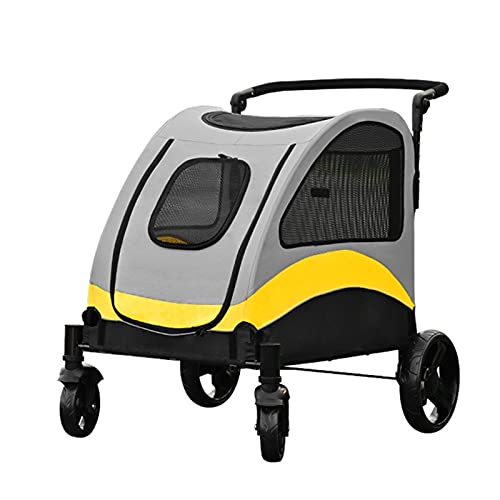 Hunde-Kinderwagen for große Hunde und Katzen, großer Haustier-Kinderwagen for behinderte Katzen und Hunde, Haustierausrüstung, Hunde-Kinderwagen, Reise-Kinderwagen for mehrere Haustiere, Traggewicht 1 Hunde-Kinderwagen for große Hunde und Katzen, großer Haustier-Kinderwagen for behinderte Katzen und Hunde, Haustierausrüstung, Hunde-Kinderwagen, Reise-Kinderwagen for mehrere Haustiere, Traggewicht 1 von XIAOYIWIN