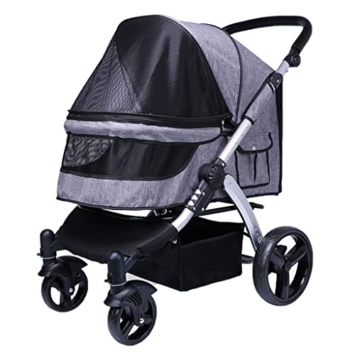 Hundekinderwagen for große Hunde, großer Haustier-Kinderwagen, Haustierausrüstung, Reisewagen, Kinderwagen, Katzenwagen for 2 Katzen, atmungsaktives 600D-Oxford-Gewebe, Aluminiumlegierung, Belastung 3 Hundekinderwagen for große Hunde, großer Haustier-Kinderwagen, Haustierausrüstung, Reisewagen, Kinderwagen, Katzenwagen for 2 Katzen, atmungsaktives 600D-Oxford-Gewebe, Aluminiumlegierung, Belastung 3 von XIAOYIWIN