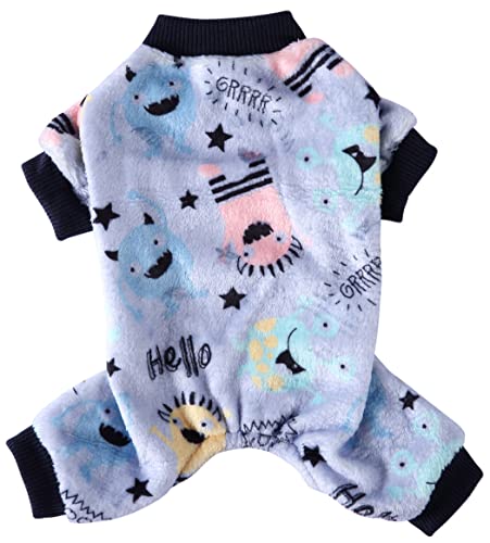 XIAOYU Halloween-Hunde-Pyjama, weich, warm, für Haustiere, Katzen, Bekleidung für kleine Hunde, Katzen, Haustiere, Monster, S XIAOYU Halloween-Hunde-Pyjama, weich, warm, für Haustiere, Katzen, Bekleidung für kleine Hunde, Katzen, Haustiere, Monster, S von XIAOYU