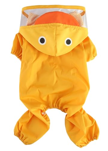 XIAOYU wasserdichter Hunderegenmantel, Vierbein-Regenjacke mit Kapuze, Leichter Outdoor-Regenponcho für kleine Hunde, Ente, M XIAOYU wasserdichter Hunderegenmantel, Vierbein-Regenjacke mit Kapuze, Leichter Outdoor-Regenponcho für kleine Hunde, Ente, M von XIAOYU