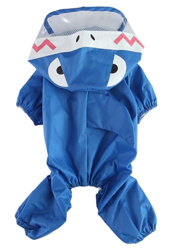 XIAOYU wasserdichter Hunderegenmantel, Vierbein-Regenjacke mit Kapuze, Leichter Outdoor-Regenponcho für kleine Hunde, Hai, L XIAOYU wasserdichter Hunderegenmantel, Vierbein-Regenjacke mit Kapuze, Leichter Outdoor-Regenponcho für kleine Hunde, Hai, L von XIAOYU