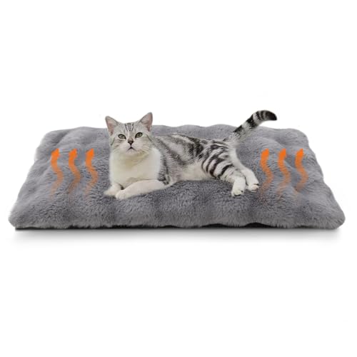 XIAPIA Selbstheizende Decke Katze & Hunde, Flauschig Selbstwärmende Katzendecke ohne Kabel, Wärmedecke Heizdecke ohne Strom, Washbar Thermodecke Katzenkissen Katzenbett Indoor im Auto Grau 90 * 60 cm XIAPIA Selbstheizende Decke Katze & Hunde, Flauschig Selbstwärmende Katzendecke ohne Kabel, Wärmedecke Heizdecke ohne Strom, Washbar Thermodecke Katzenkissen Katzenbett Indoor im Auto Grau 90 * 60 cm von XIAPIA
