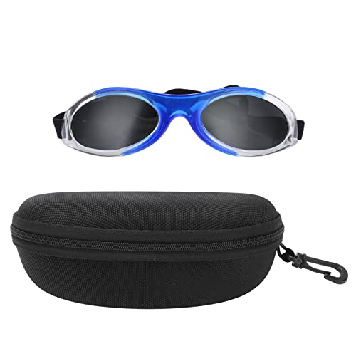 XIASABA Dog Sonnenbrille mit schützender Verstellgurt ideal für kleine Hunde in rosa Farbe (Blue Gray) von XIASABA